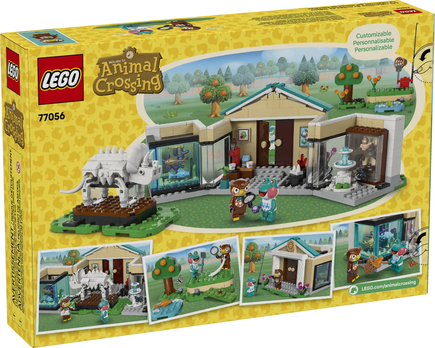 LEGO Animal Crossing Blathers’s Museum Collection product photograph