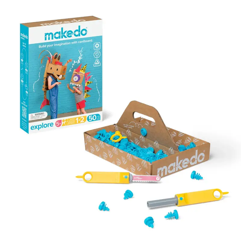 Makedo Explore Cardboard Construction Kit product photograph