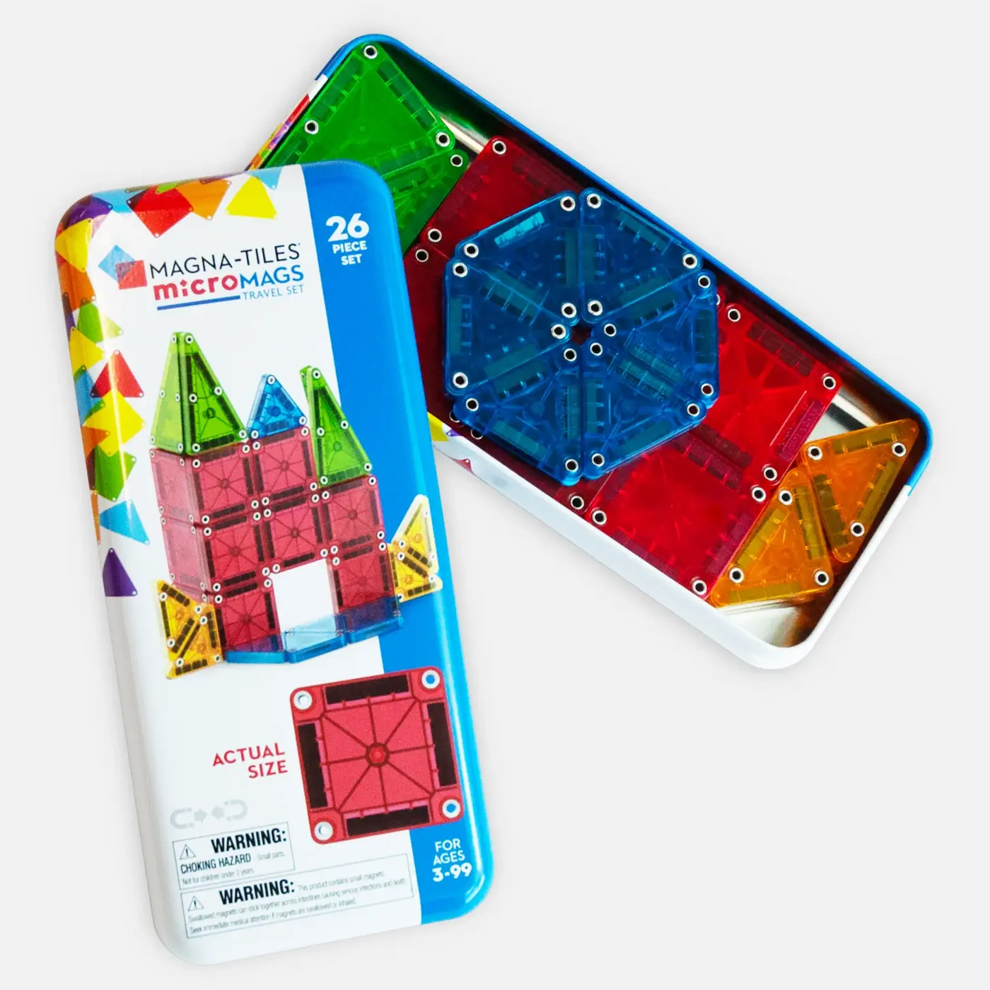 MAGNA-TILES microMAGS Travel 26-Piece Set product photograph